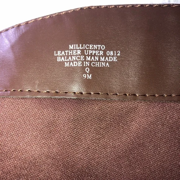 NINE WEST Millicento Brown Leather heeled boots 9 - Picture 12 of 13